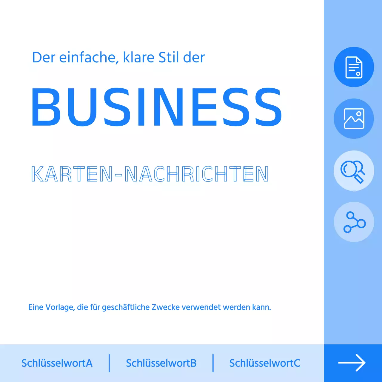 Blue Simple Business Vorlage