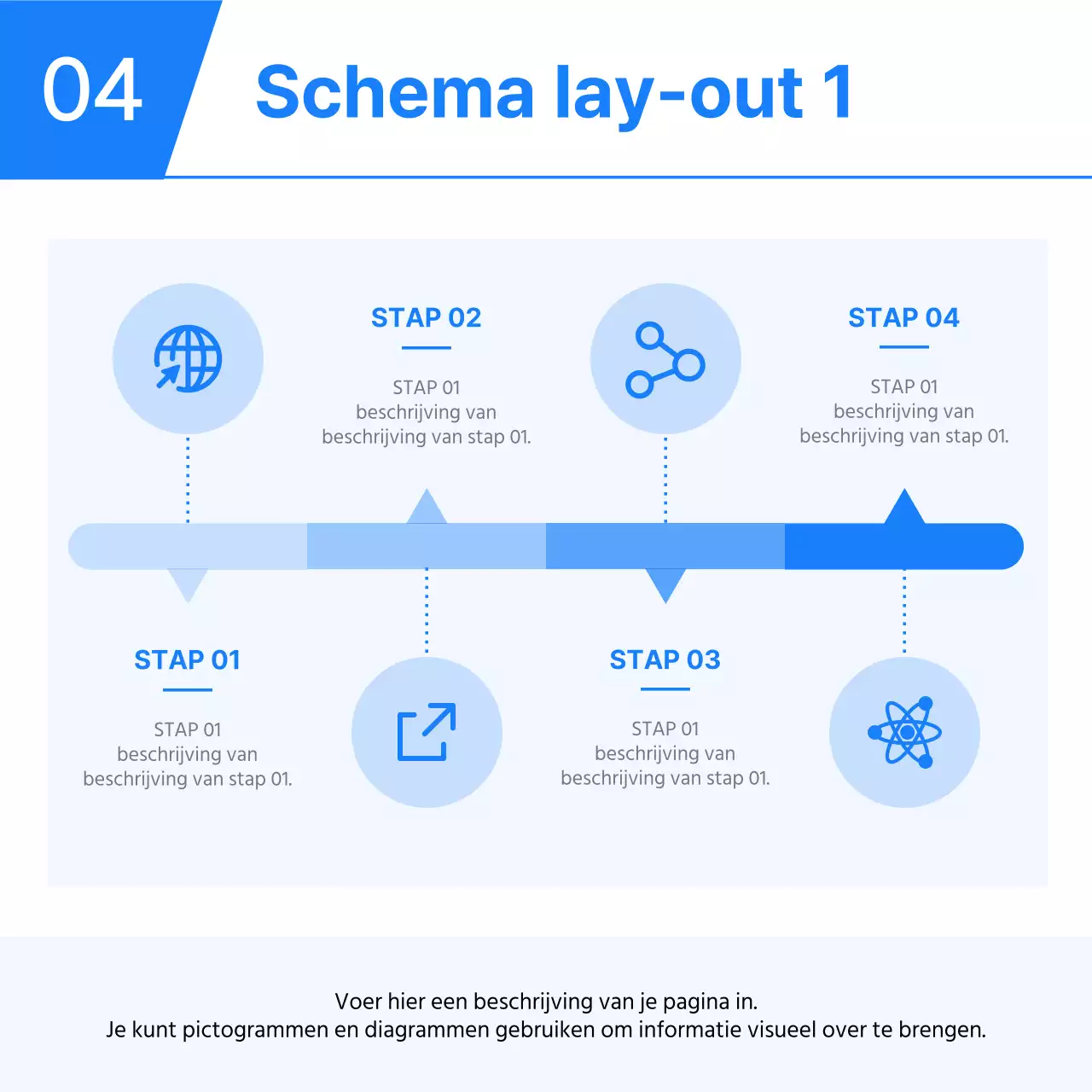 Blauw eenvoudig zakelijk sjabloon