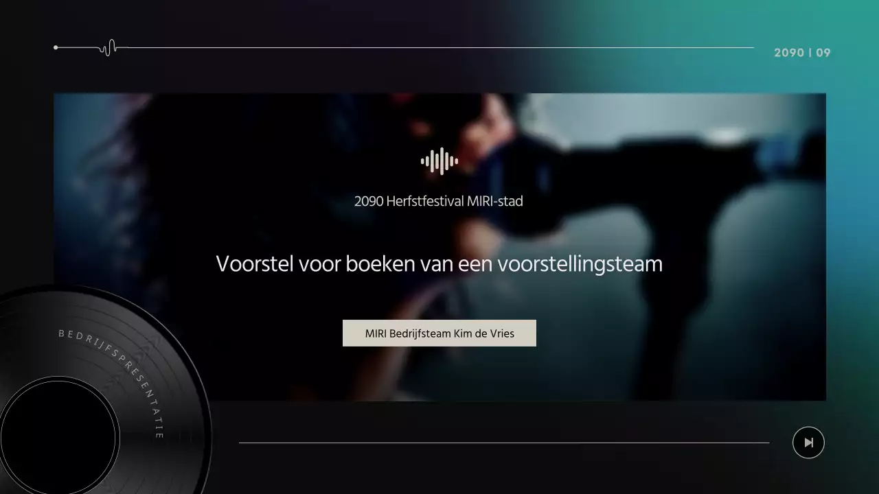 Black Modern Performance Oproep tot solliciteren