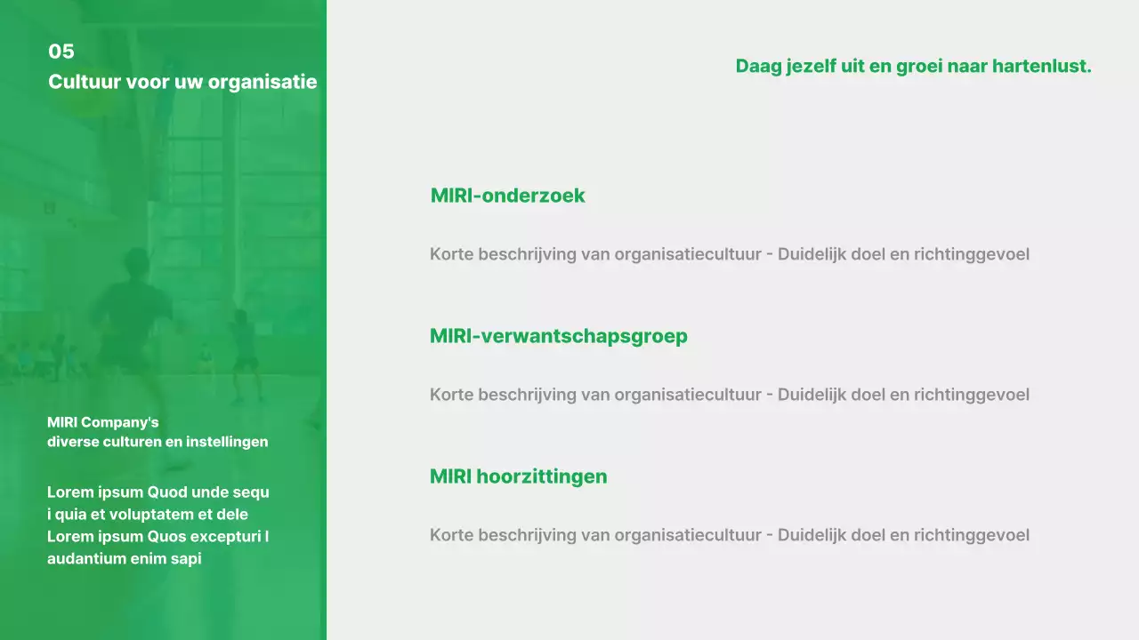 Promoot je groene eenvoudige merk