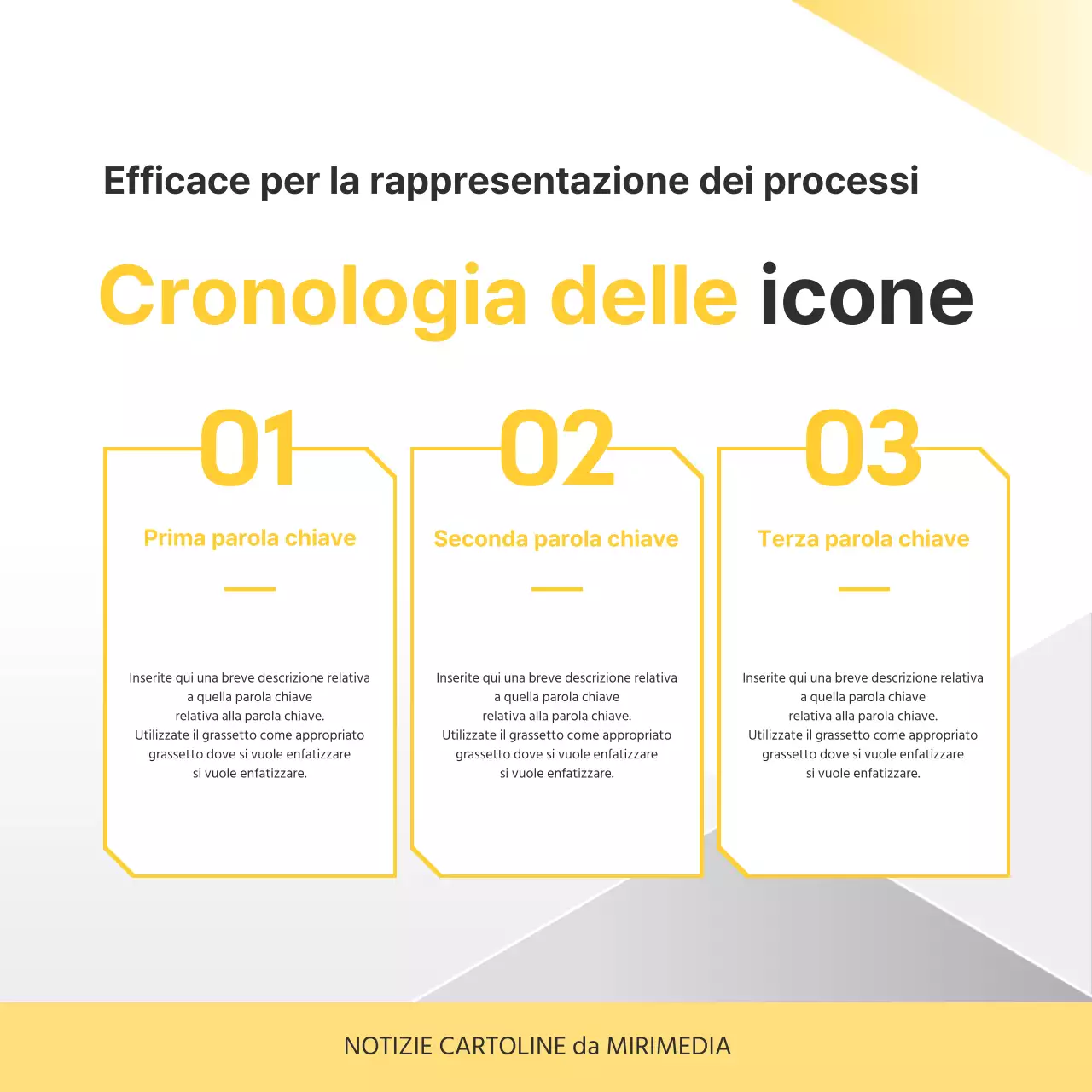 Promuovete la vostra attività Yellow Simple