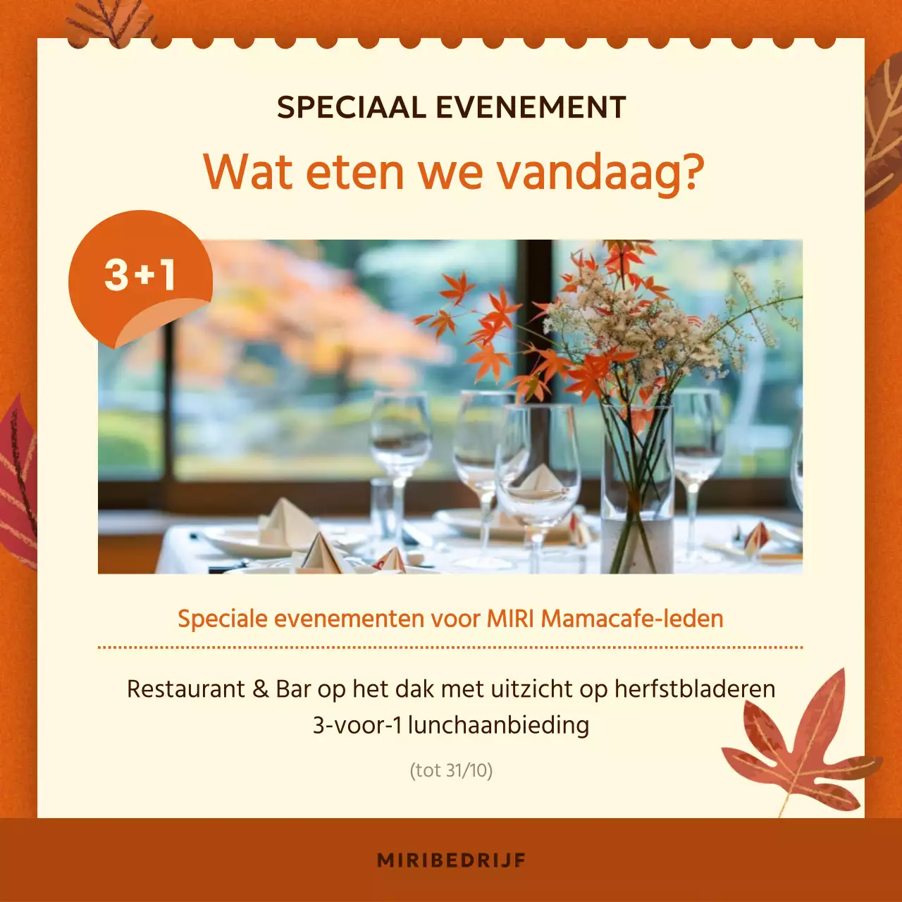 Een overzicht van herfstige promoties in oranje en bruin