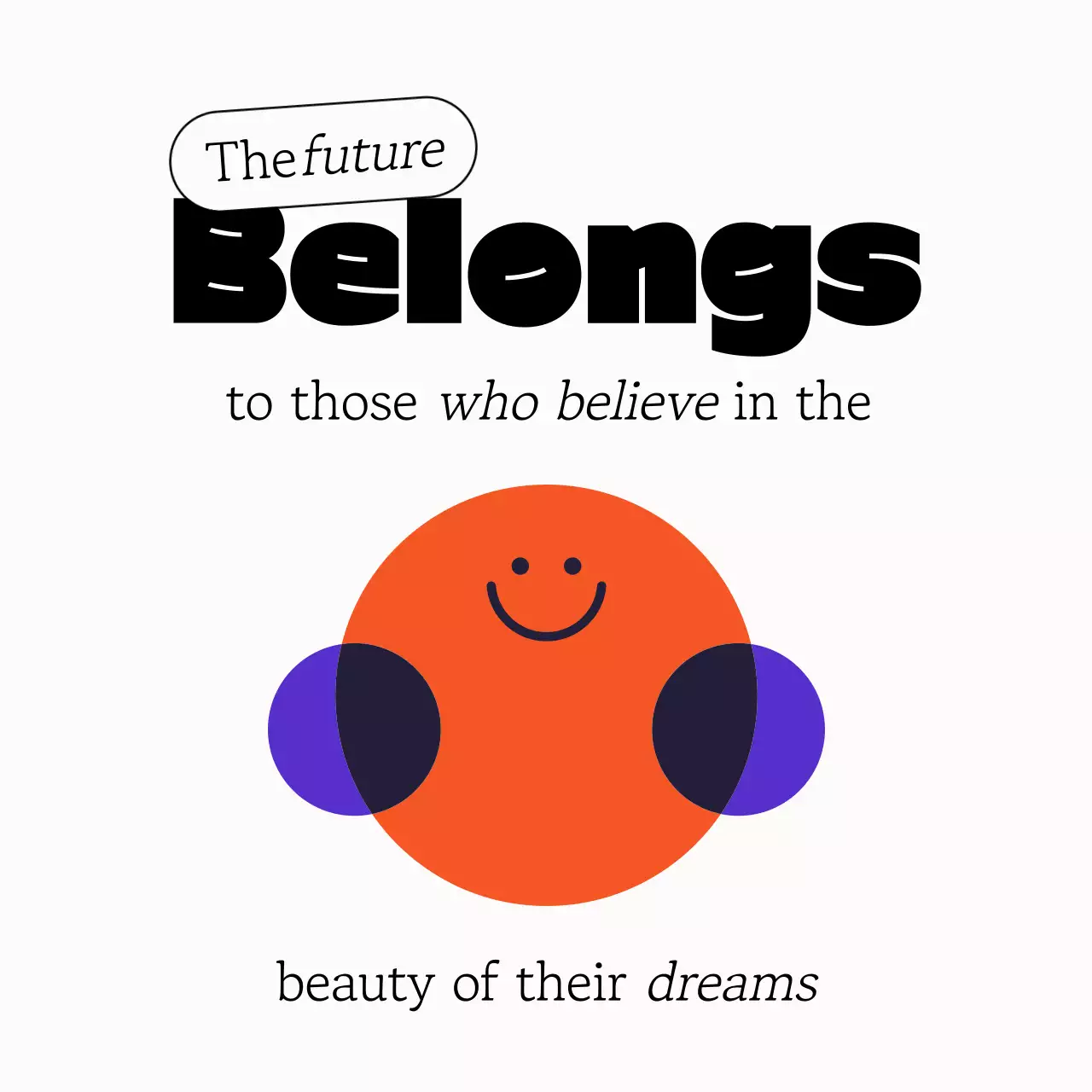 Orange Minimal Motivation Announcement Social Media Post