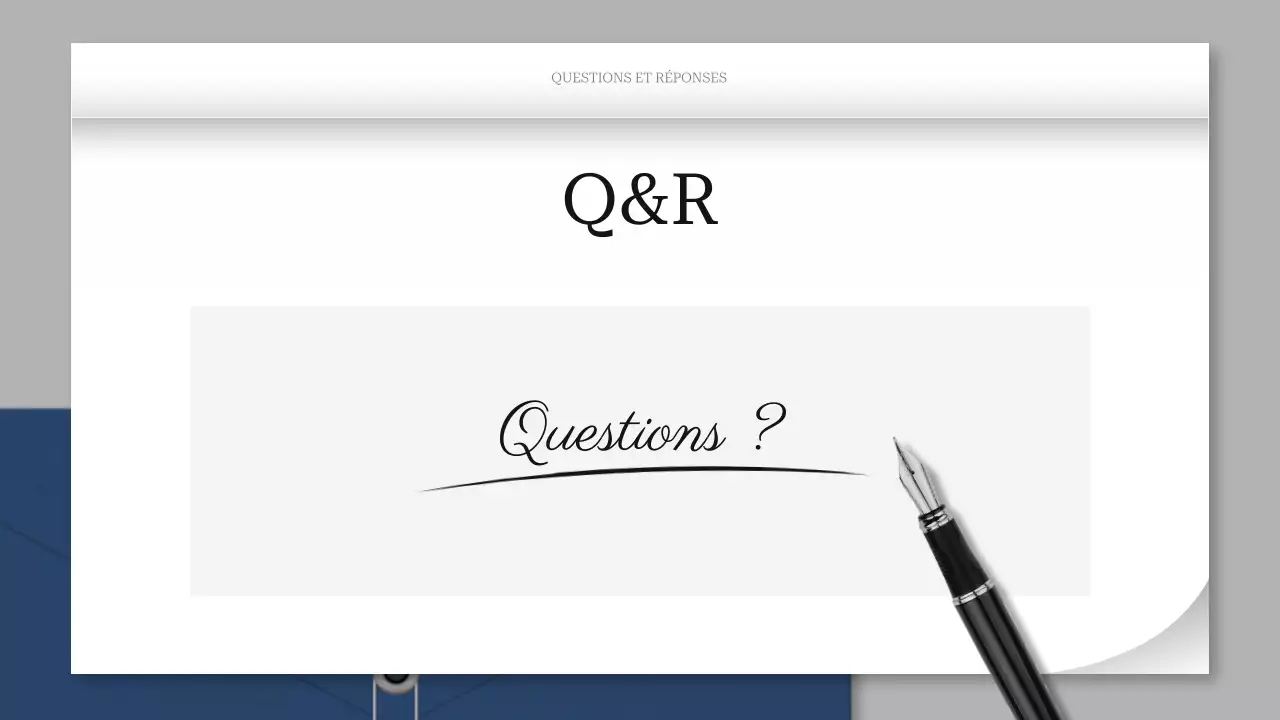 document de projet professionnel gris