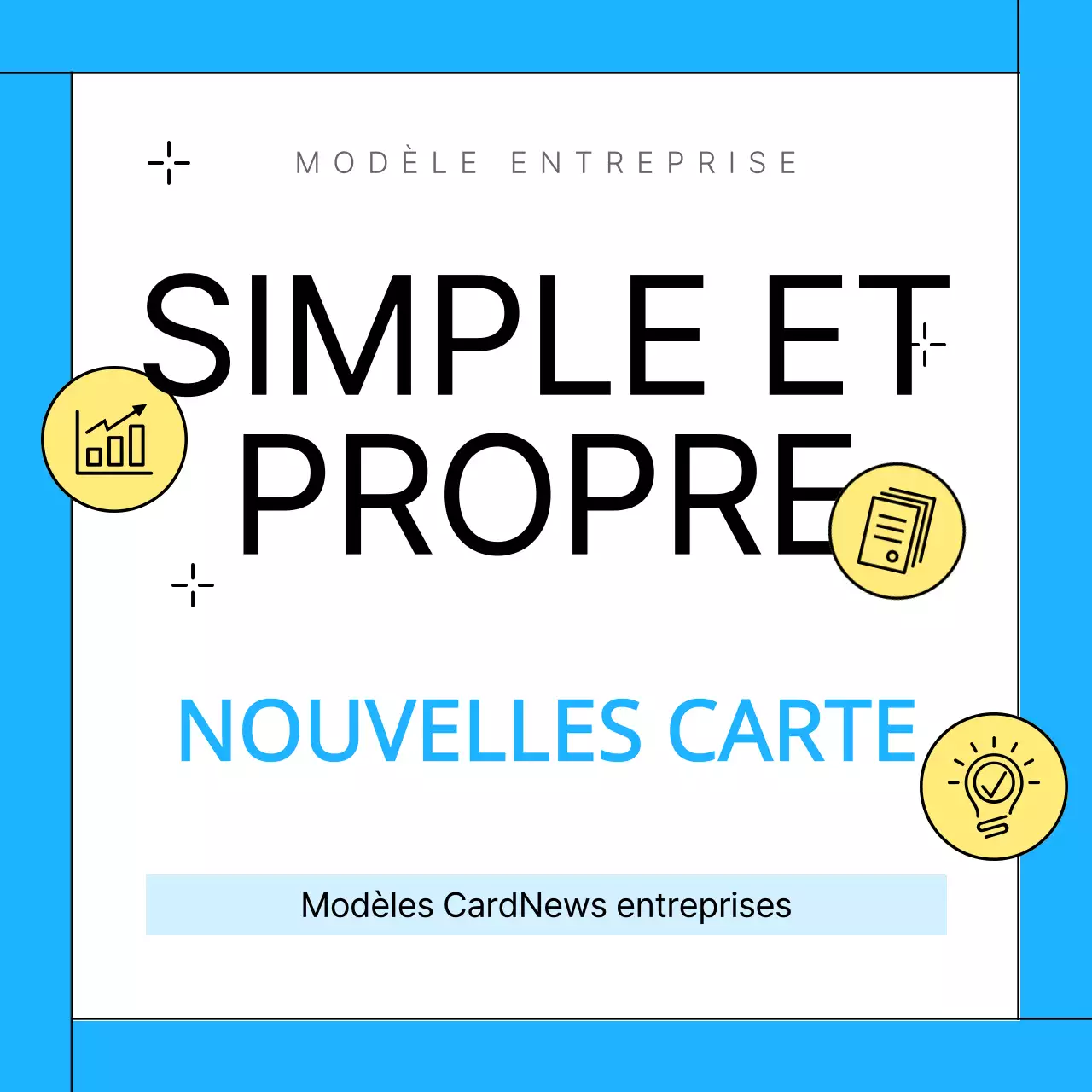 Promouvoir le modèle bleu clair et épuré