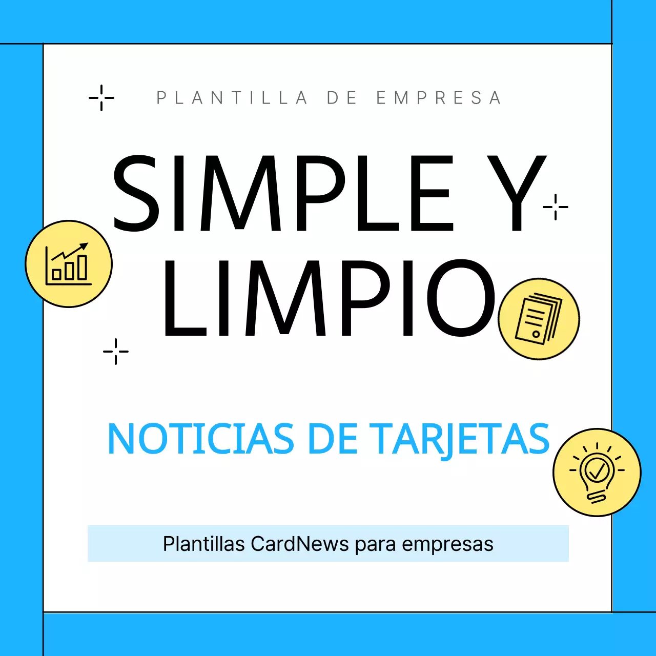 Promover la plantilla azul claro limpio