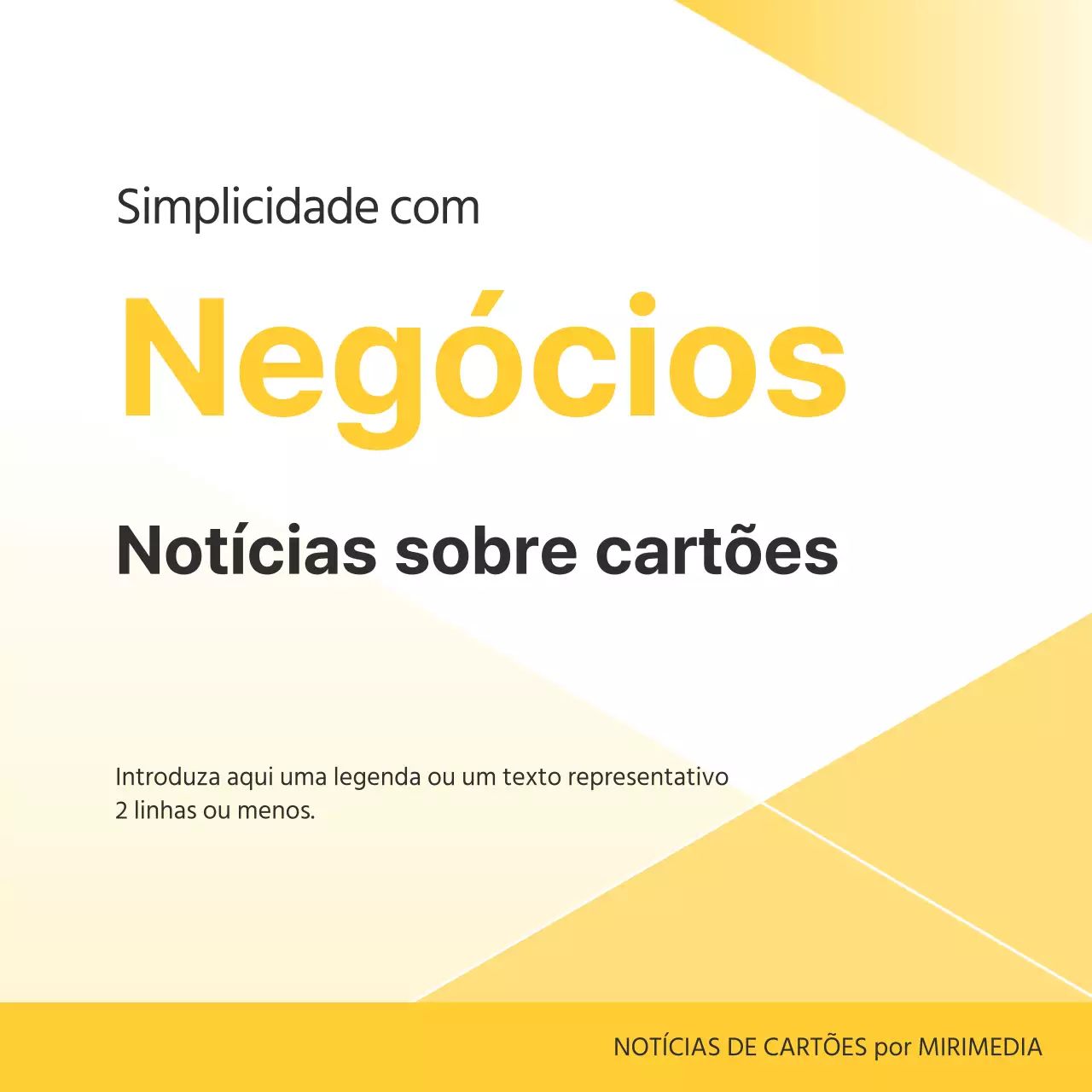 Promover o seu negócio Yellow Simple