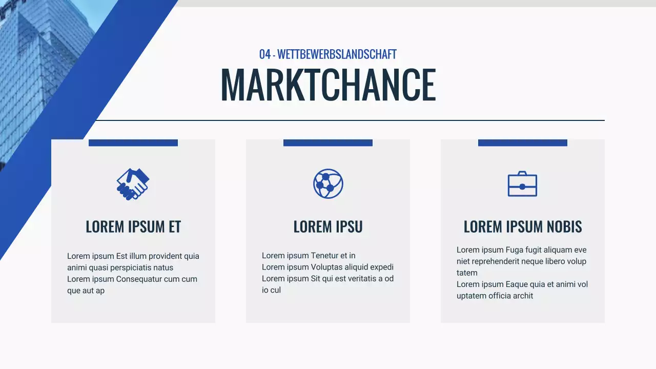 blue modern Pitch Deck Dokument