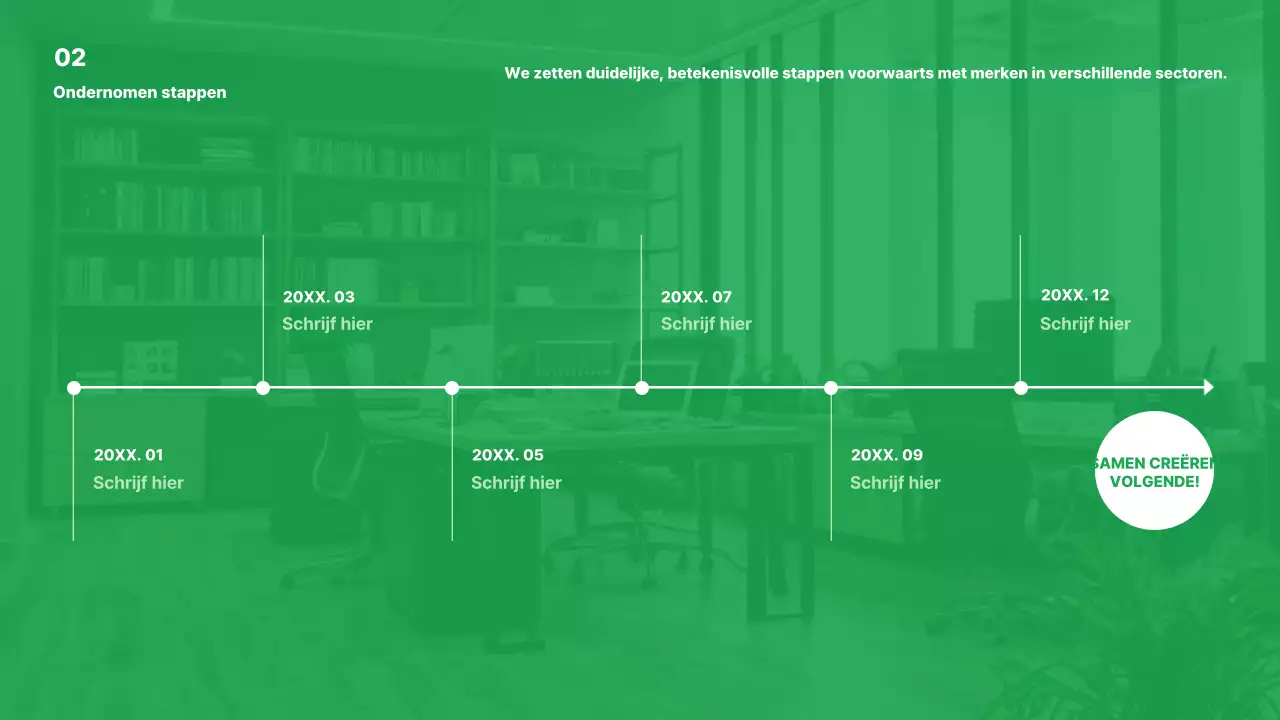 Promoot je groene eenvoudige merk