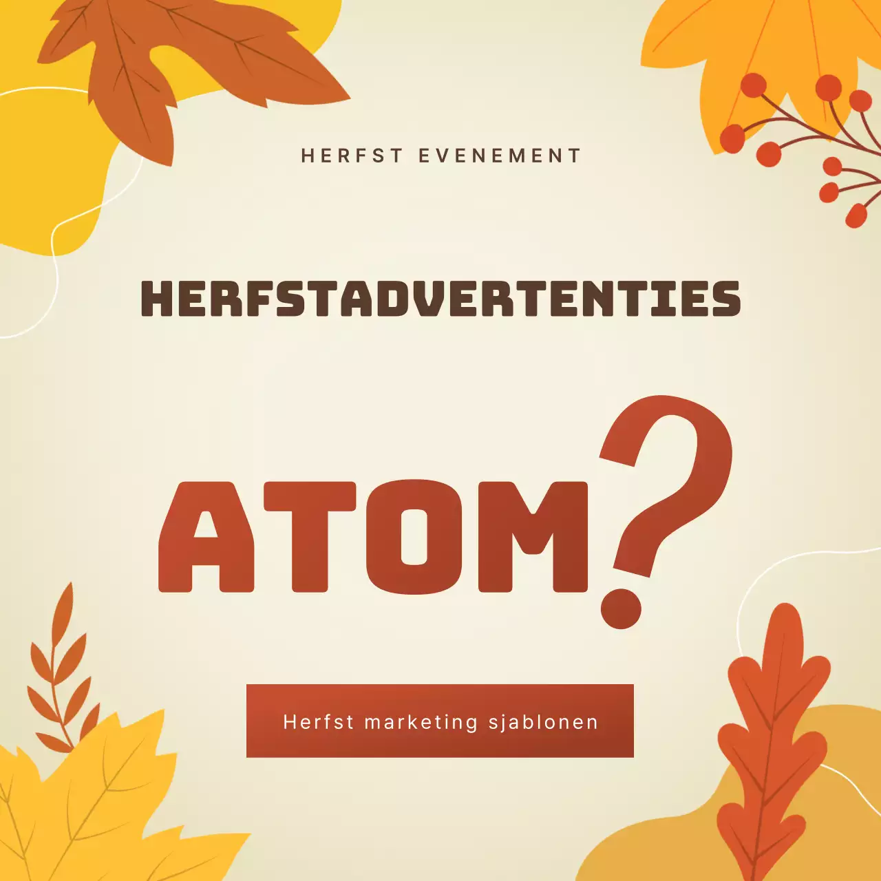 Promoot oranje vintage advertenties