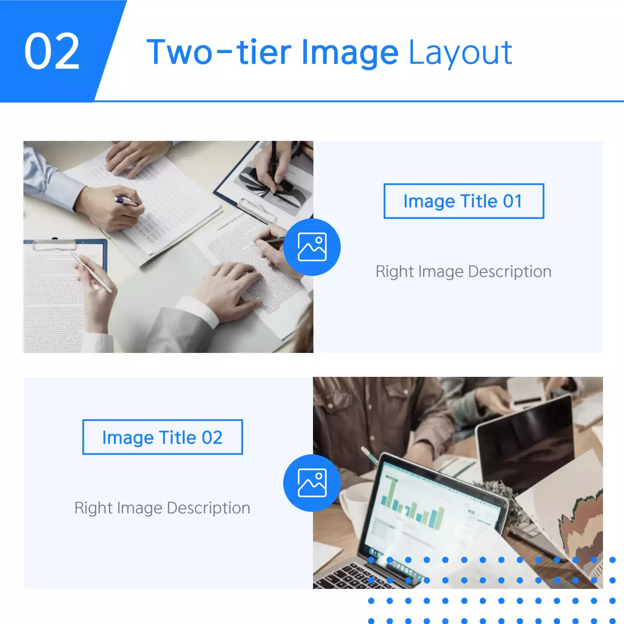 Blue Clean Business Template Instagram Carousel