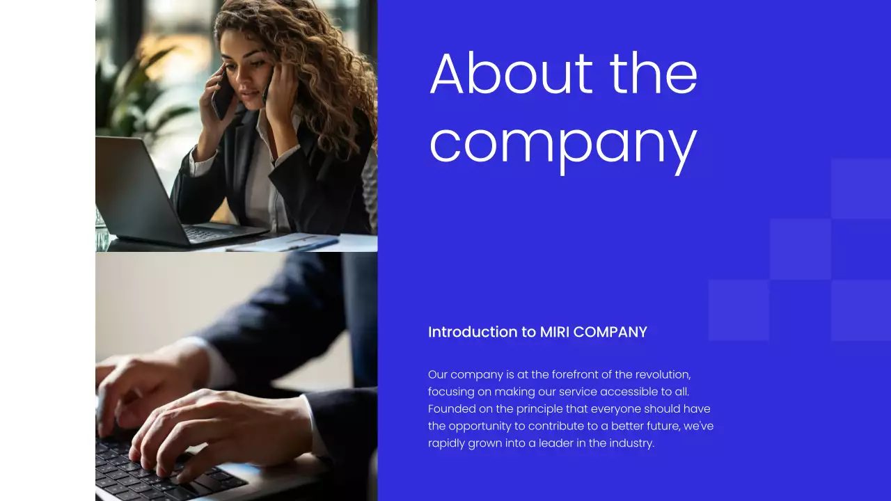 Blue Modern Employee Guide Presentation