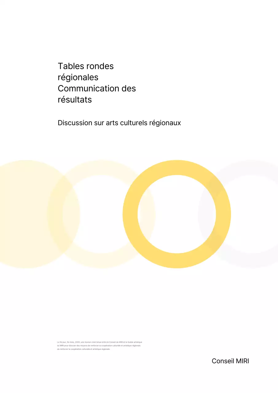 Fournir des informations sur le rapport jaune simple