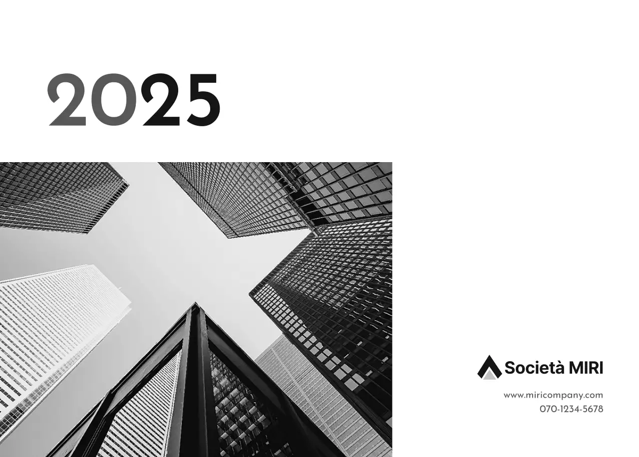 Un semplice calendario aziendale in grigio