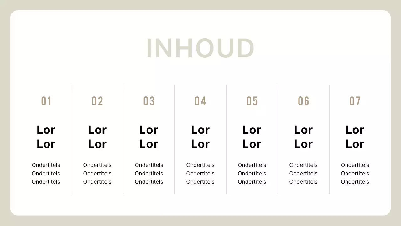 Beige Simple Beschrijving van het bedrijfsprofiel