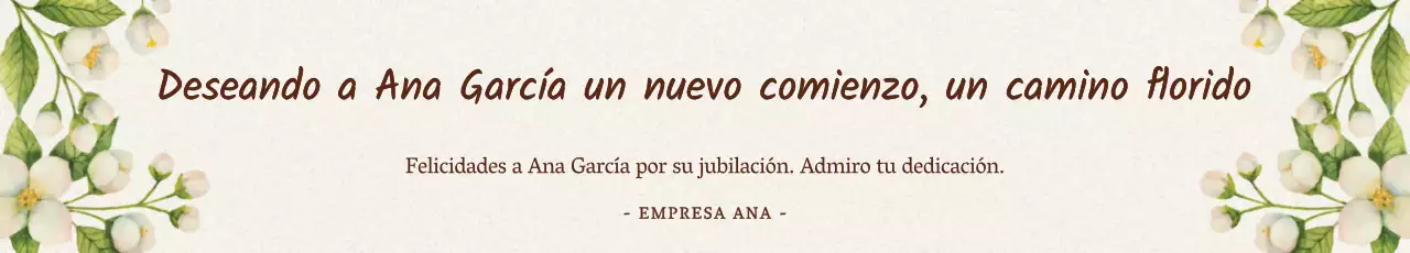 Beige elegante nombramiento honorífico