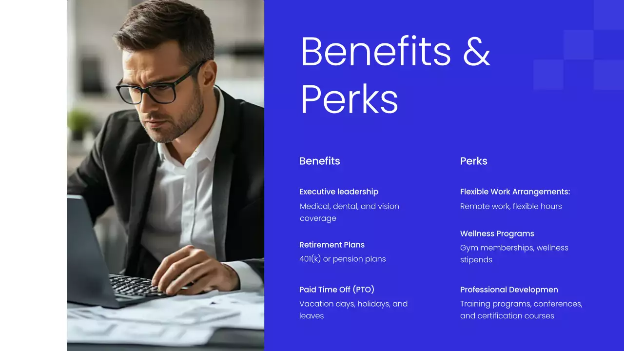 Blue Modern Employee Guide Presentation