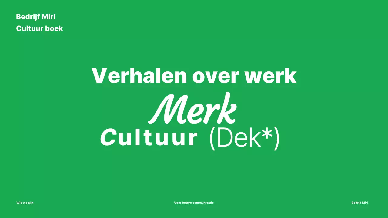 Promoot je groene eenvoudige merk