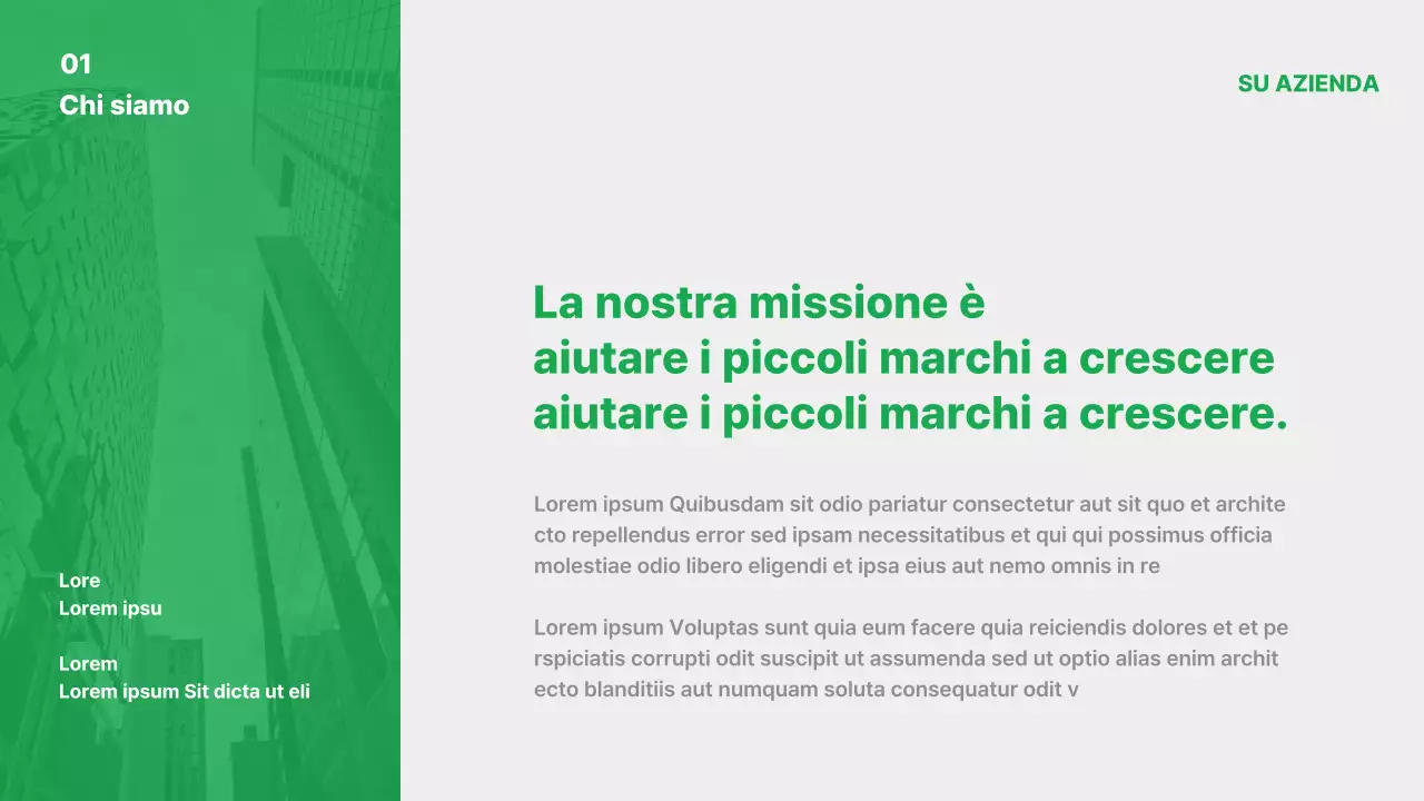 Promuovere il vostro marchio verde semplice