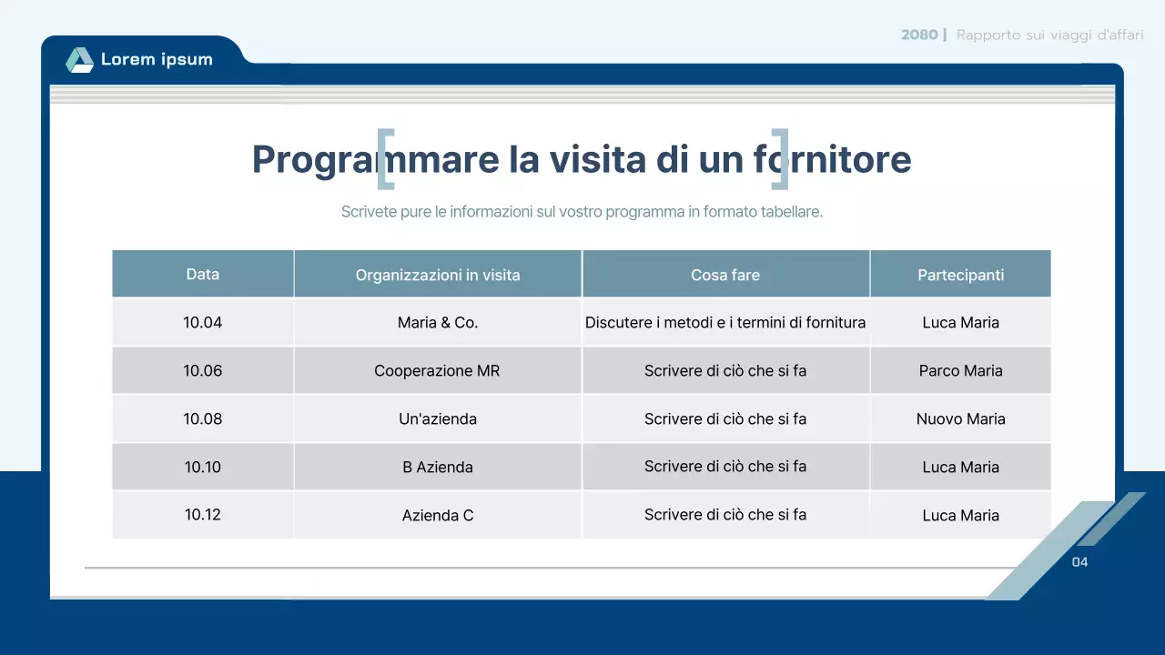 Contratto di viaggio pulito di colore azzurro