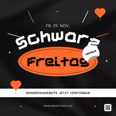 schwarz trendy black friday promotion