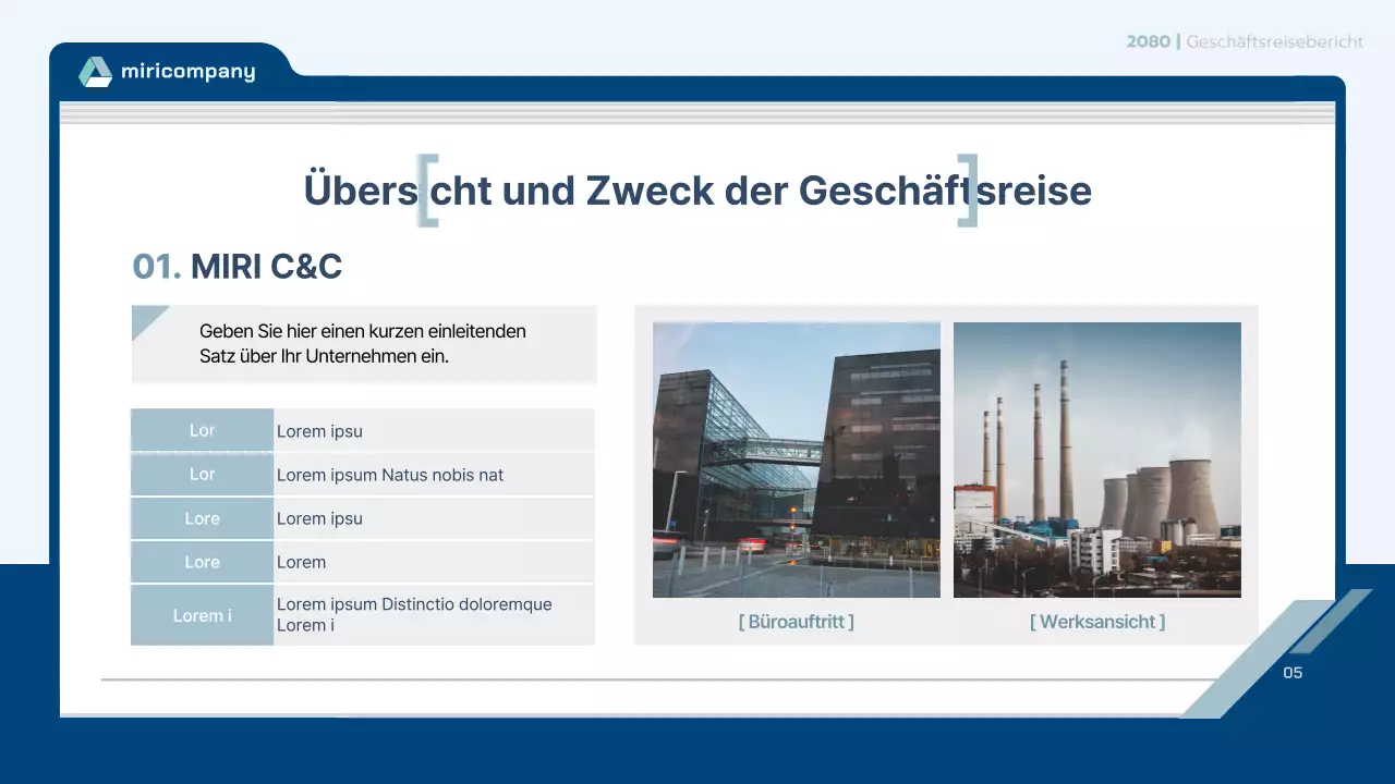 Hellblauer sauberer Reisebericht Vertrag