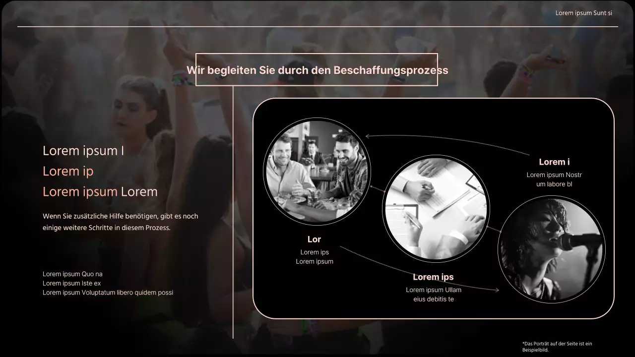 Orangefarbenes und trendiges Event-Pitchdeck für Unternehmen