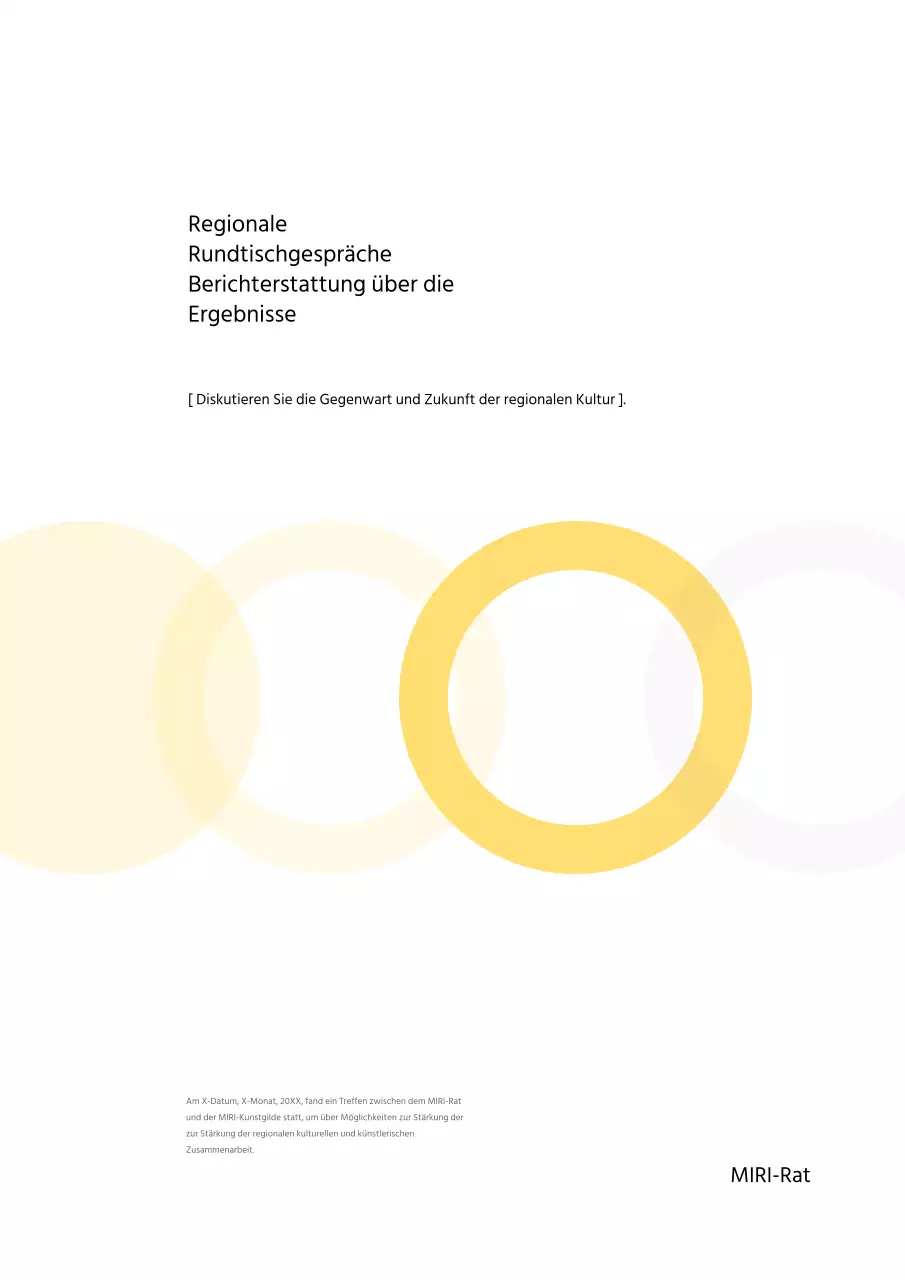 Lieferung von gelben einfachen Berichtsinformationen