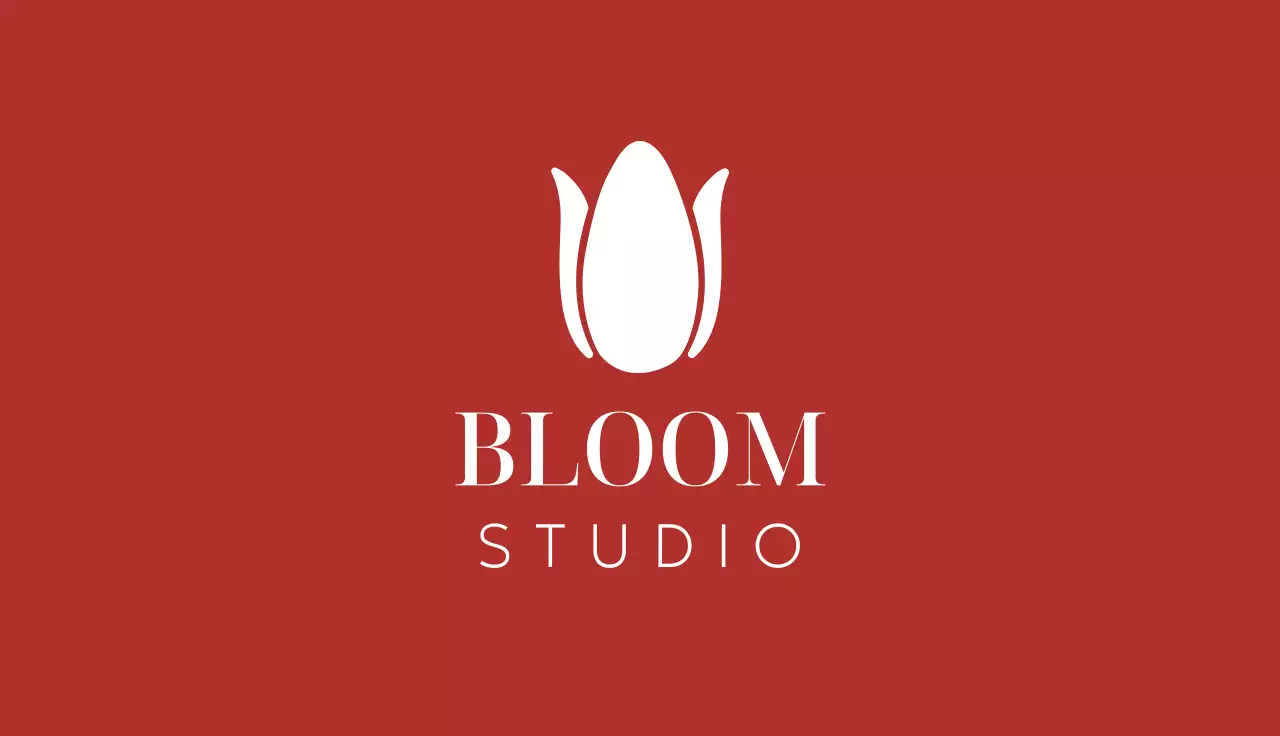 Red Minimalist Business Card