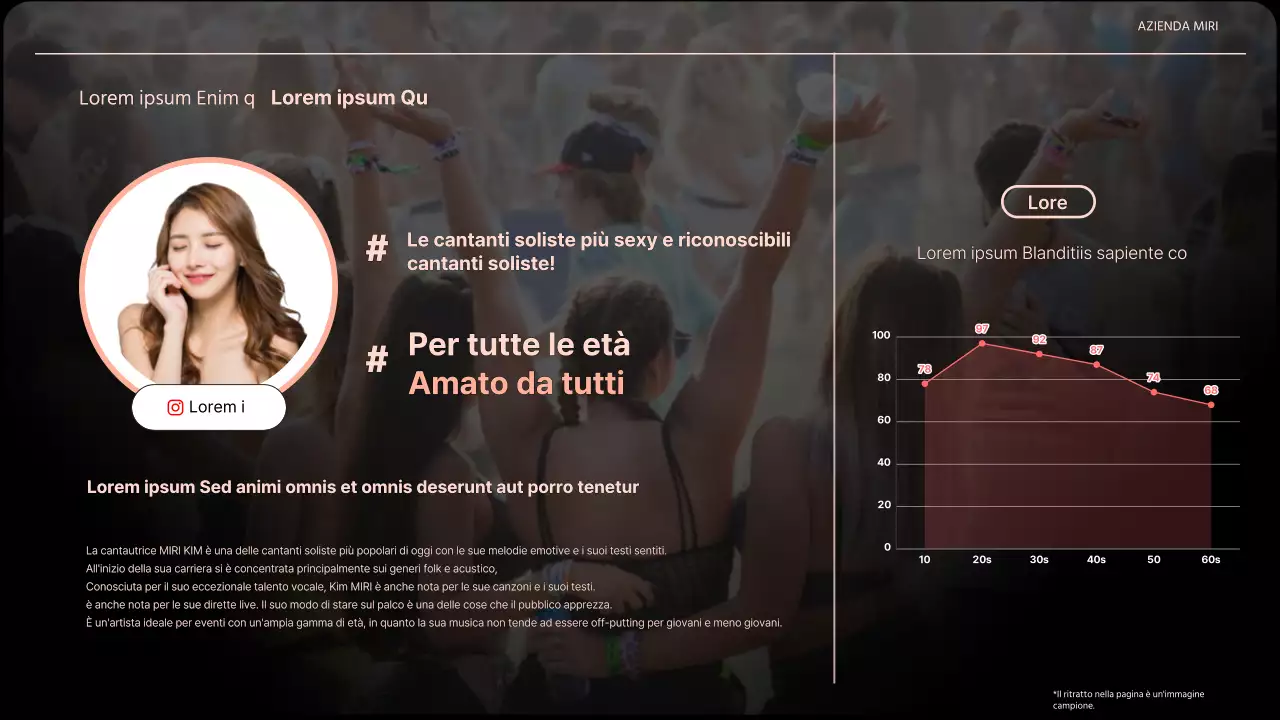 Pitch deck aziendale per eventi arancione e di tendenza