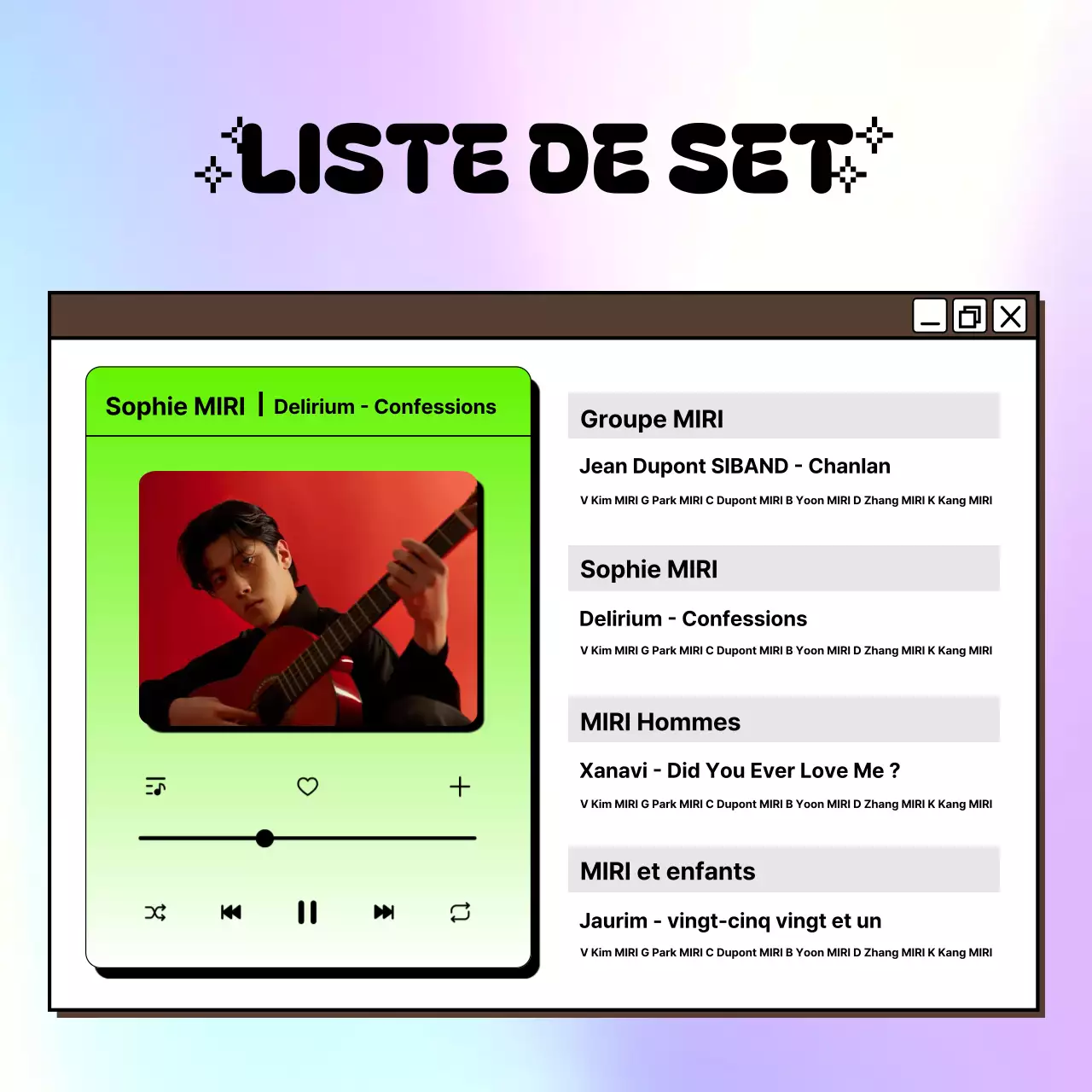 Guide des concerts de Mauve Pop