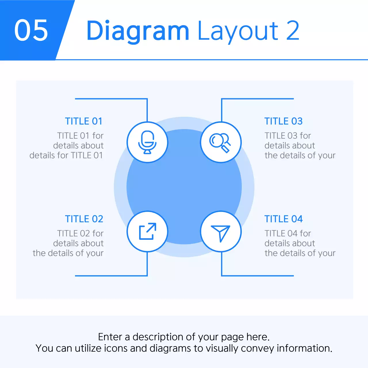 Blue Clean Business Template Instagram Carousel