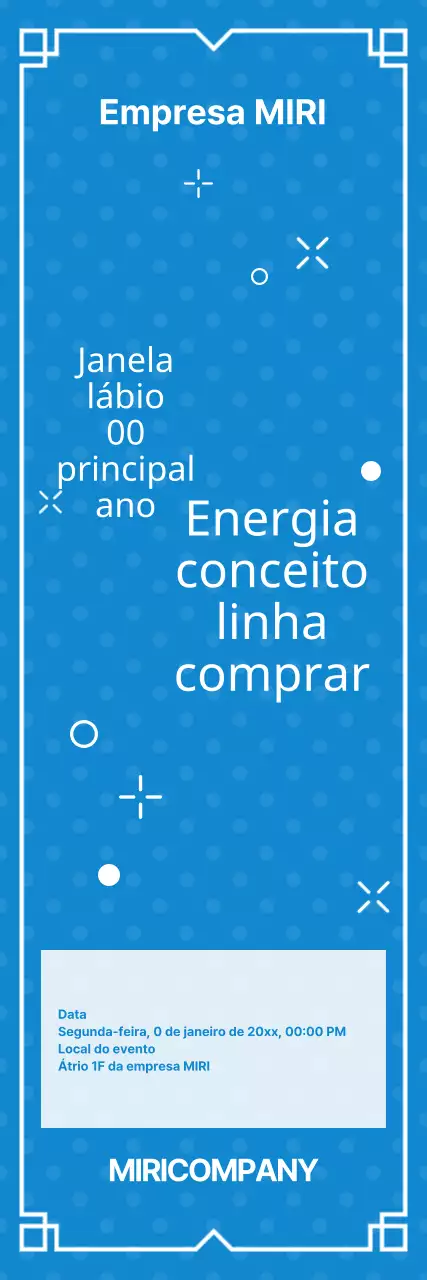 Promover o evento inaugural simples da Blue