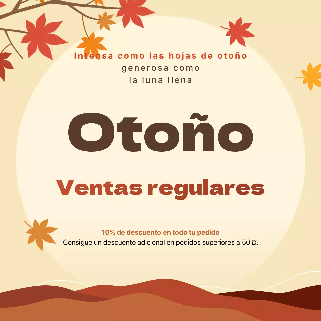 Promocionar los anuncios naranjas de época