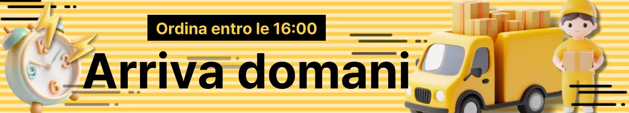 Un semplice avviso di consegna giallo