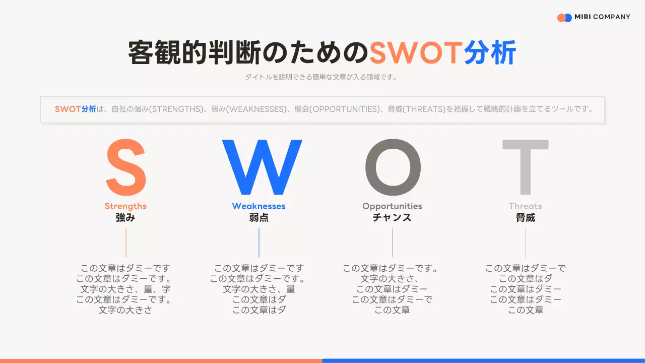 オレンジ モダン 営業 計画書 プレゼンテーション