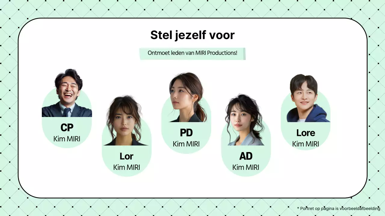 Eenvoudig, mintkleurig voorstel voor videoproductiebedrijf