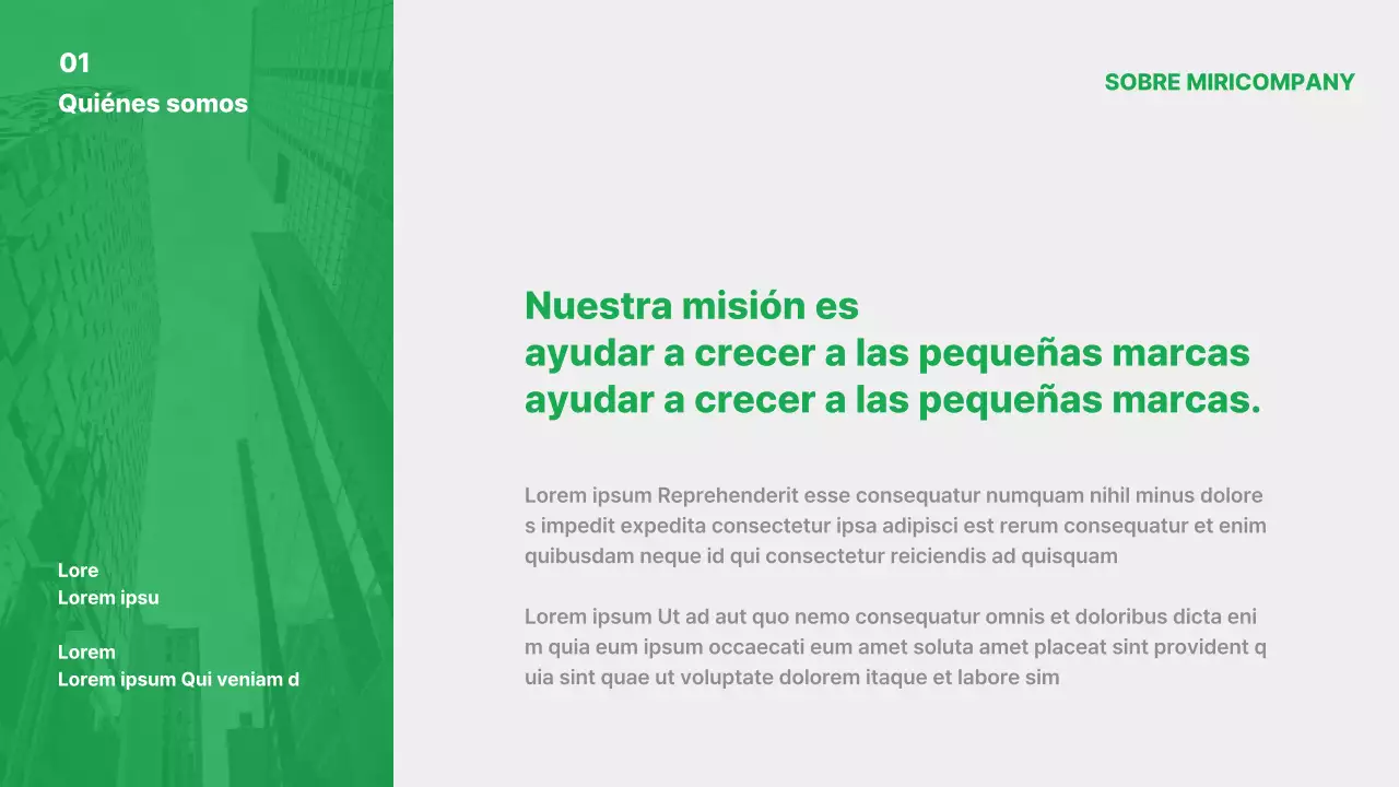 Promocione su marca green simple