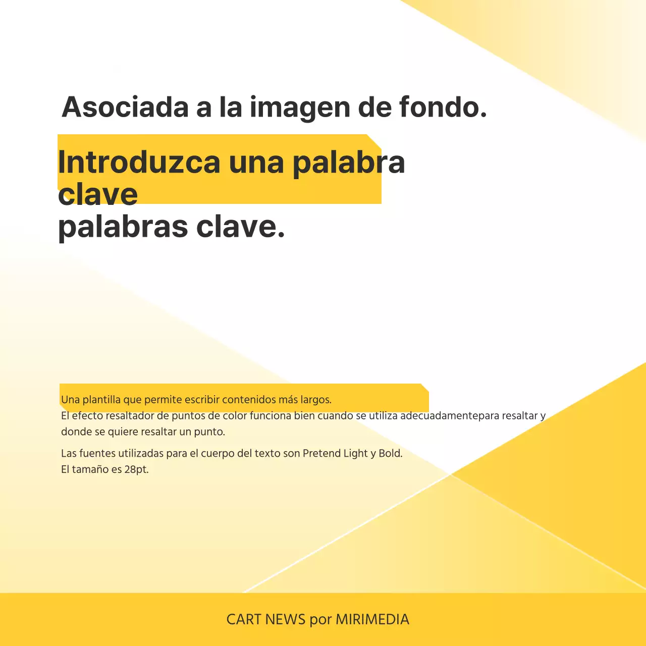 Promocione su empresa Yellow Simple