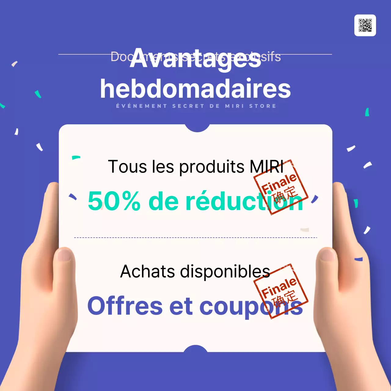 Blue Modern Discount Promotion