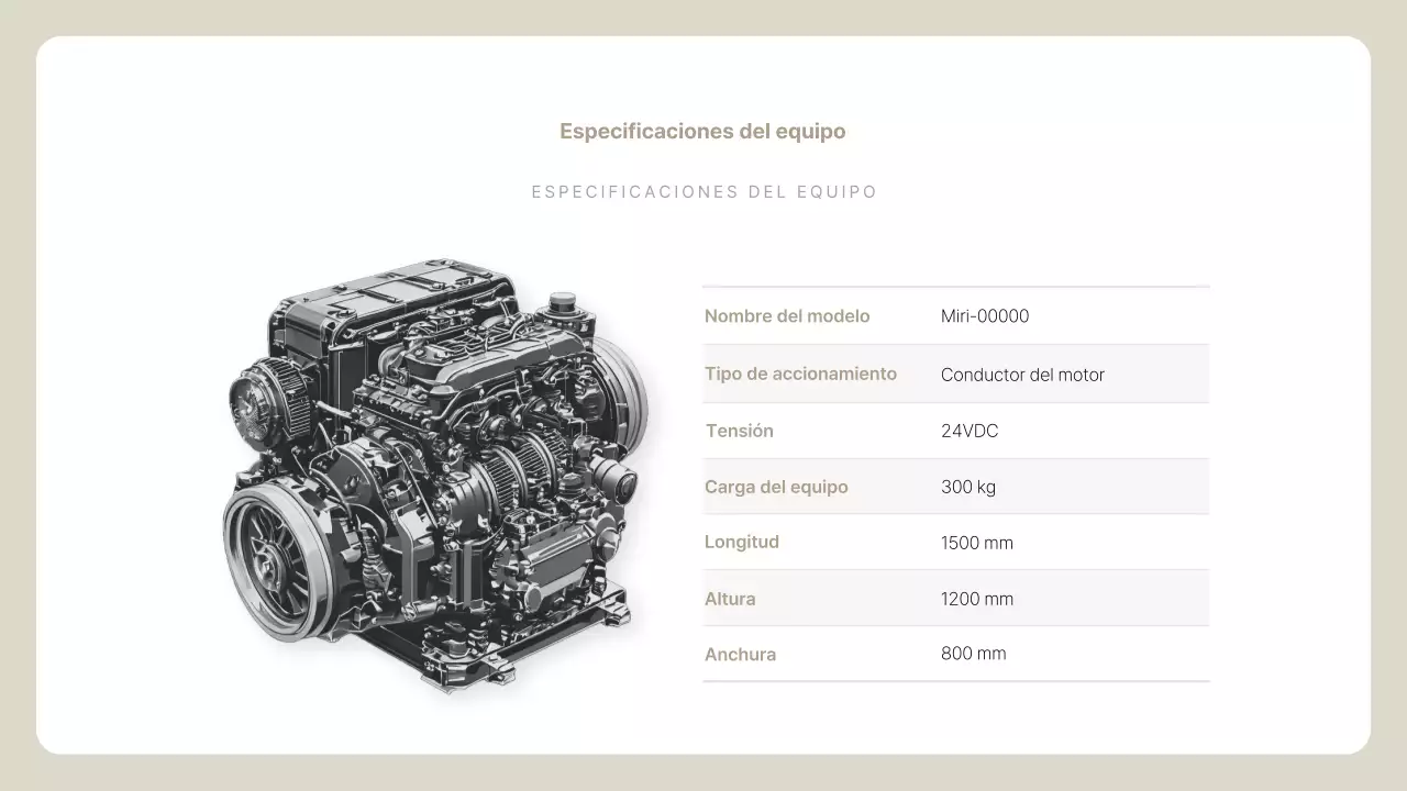 Descripción del perfil de la empresa Beige Simple