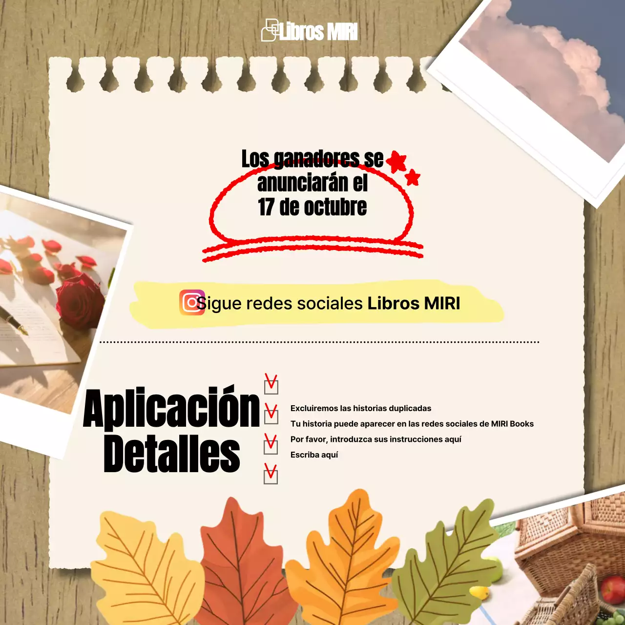 Convocatoria de relatos en beige y vintage