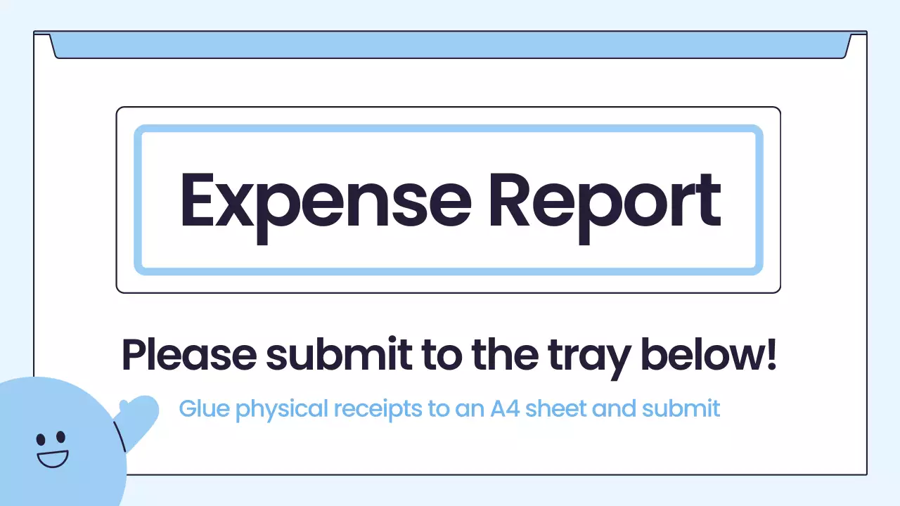 Blue Simple Office Notice Announcement Presentation