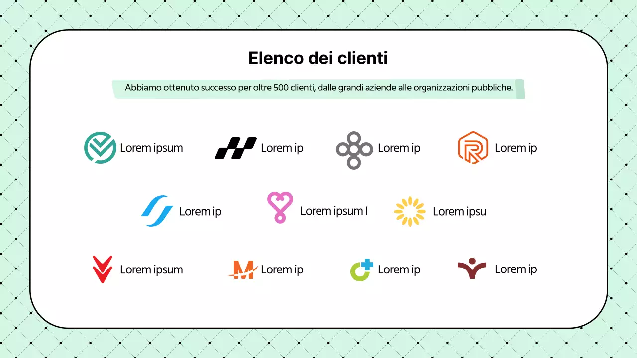 Proposta di società di produzione video semplice e color menta