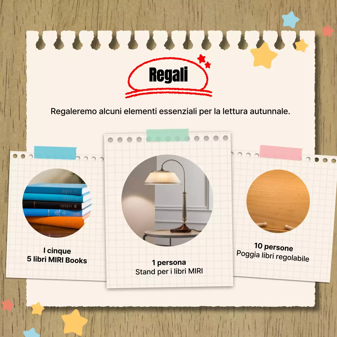 Annuncio di un bando per storie beige e vintage