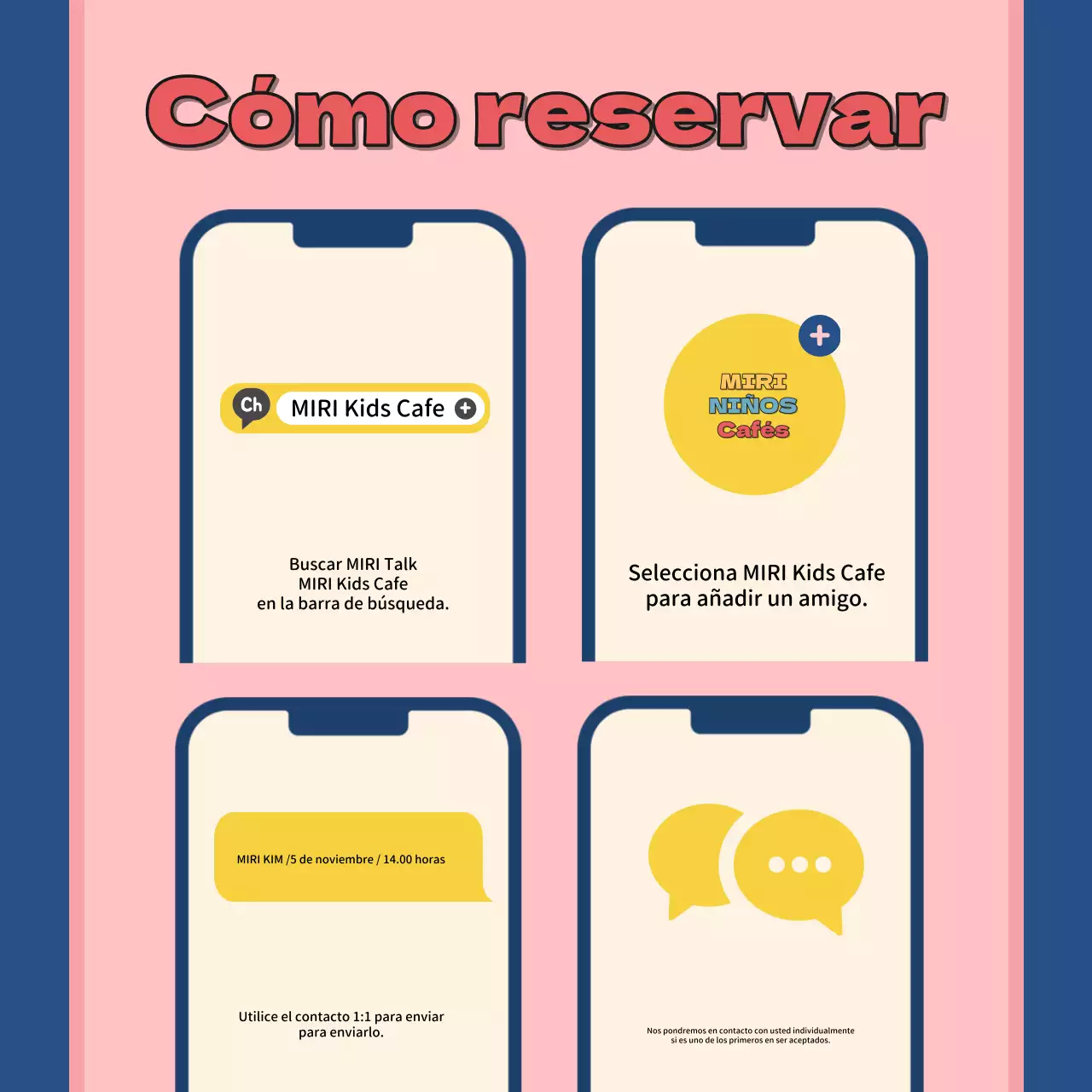 Promoción del acogedor café infantil Blue's