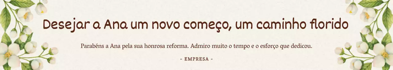 Nomeação honorária bege e elegante