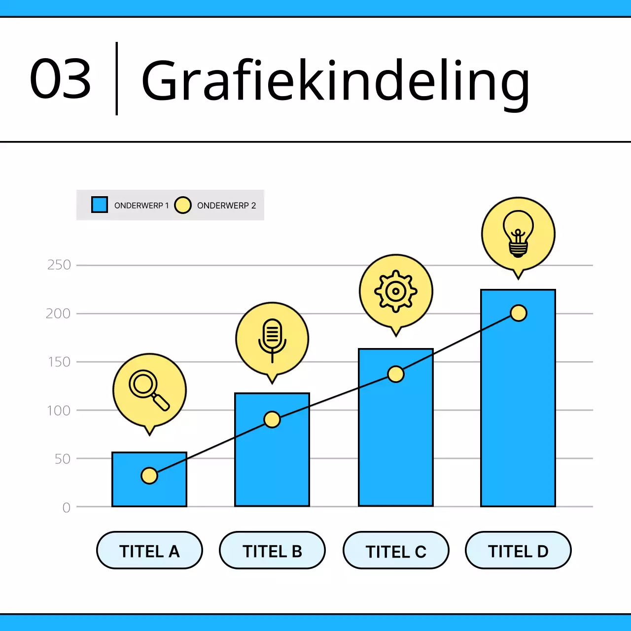 Promoot de lichtblauwe strakke sjabloon