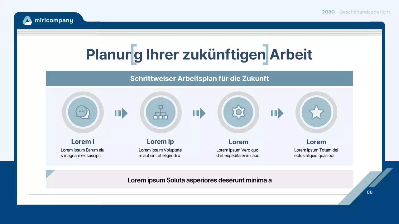 Hellblauer sauberer Reisebericht Vertrag