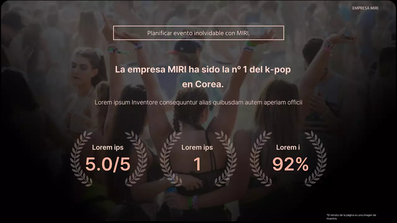 Un evento naranja y a la última